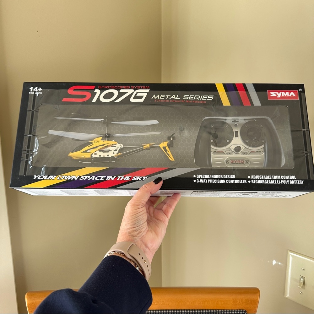 Syma Gyroscopes System S107G Metal Series Yellow Remote Control Helicopter